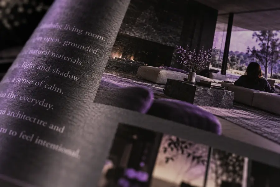 Close-up of softly focused printed text